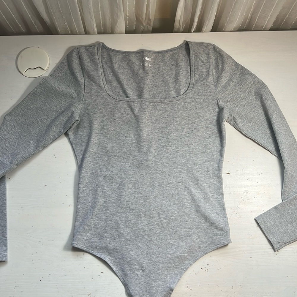 Grey Aritzia Bodysuit